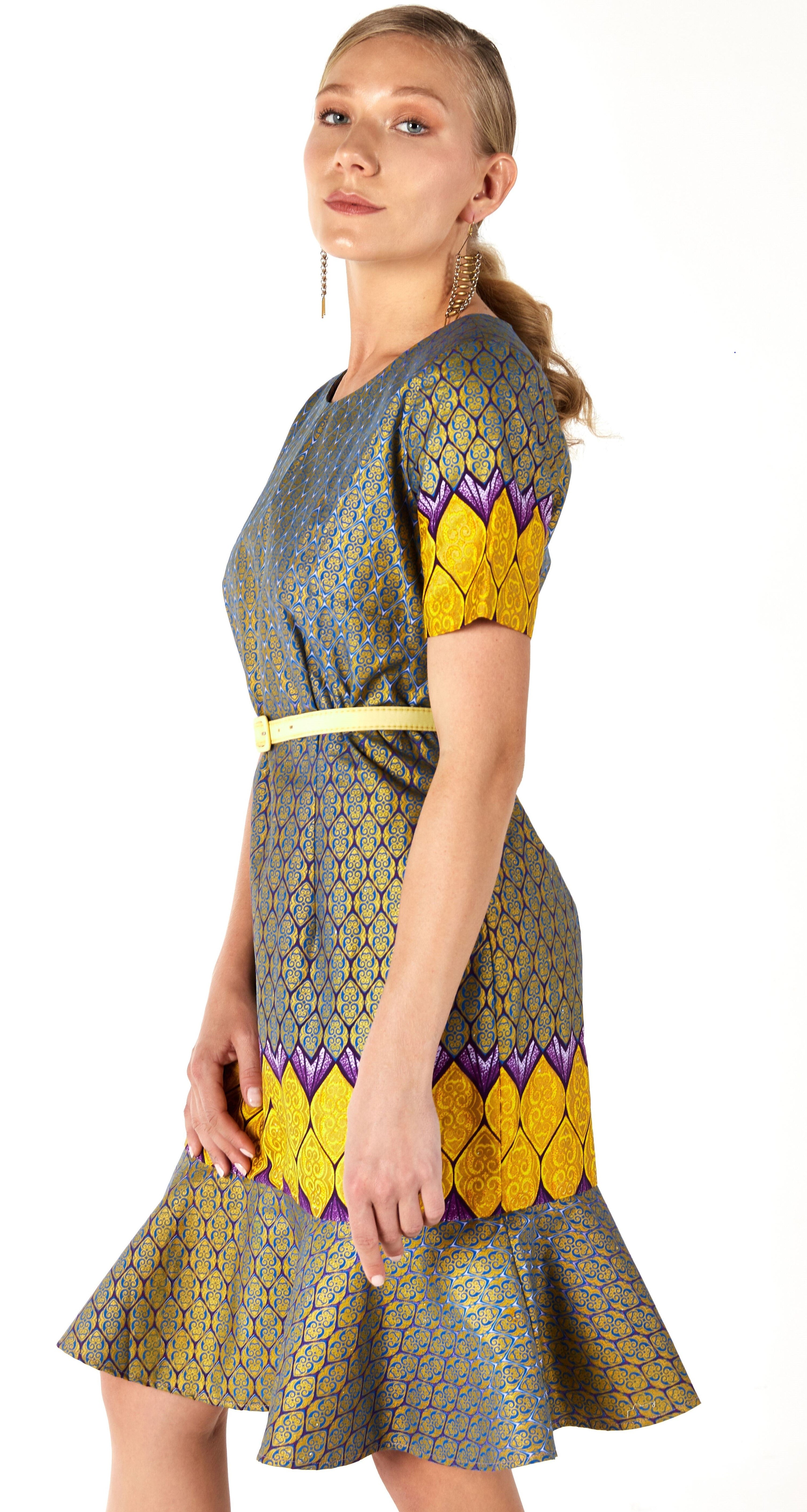 Peplum dress clearance traditional